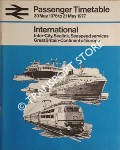 Passenger Timetable - International: Inter-City, Sealink, Seaspeed services, Great Britain-Continent of Europe 30 May 1976 to 21 May 1977 by British Rail